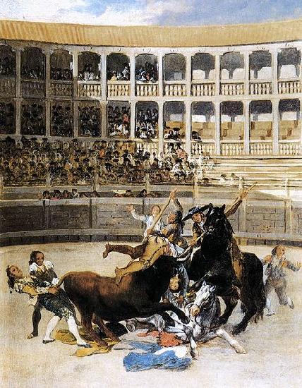 Francisco de Goya Picador Caught by the Bull china oil painting image